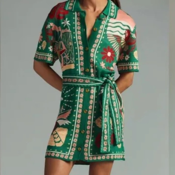 FARM Rio Dresses & Skirts - Farm Rio Tio Tiles Knit Dress NWT